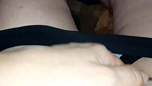 our neighbor caught spying on our lesbian fun and started masturbating