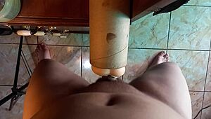 intriguing scene with rubber doll and climax