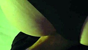 Amateur babe moans in kitchen with tight pussy and cute dress