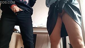 Masturbating with My Hot Milf in a Miniskirt for Intense Lesbian Orgasms. Homemade Action Turns Wild!