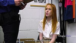 Tiny ginger Madi Collins pays for stealing with submission. Rion King dominates.