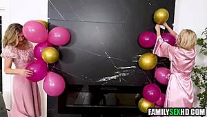 Step Mom Messes Up Family with Wild Teen Threesome! 😲