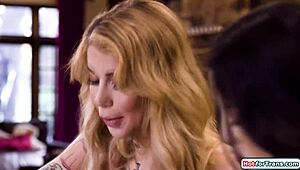 Gracie Jane Busty Tgirl Fucks Petite Assistant!