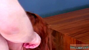 nerd ties up hippie for extreme bondage hatefuck