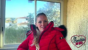 beautiful french blonde aurbeaureal enjoys hard sex in group mmf scene