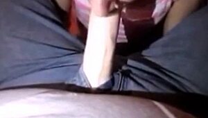 I traind this hot sissy to suck my 8inch dick deepthroat style, and she loved it!