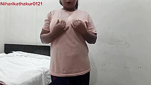 i love niharika's big tits and pussy in lingerie, full audio