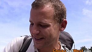 hairy aussie chick just got filled up real good