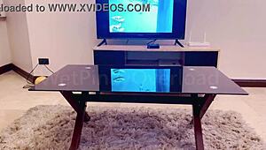 POV of Wet Pinay in School Uniform Washing After Filming Videos