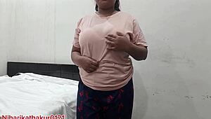 i love niharika's big tits and pussy in lingerie, full audio