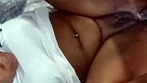 Plump latina milking the cock with her hands and mouth during a relaxing session.