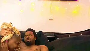 She deepthroats and gets a facial