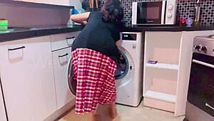 POV of Wet Pinay in School Uniform Washing After Filming Videos