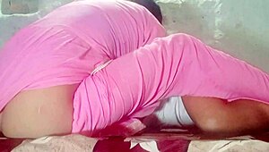 Slim girl cleans house, gets fucked hard by owner