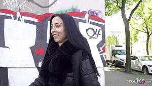 German Scout - Perfect German Latina Teen 18+ Caramella Del X Pickup for Outdoor Casting Fuck