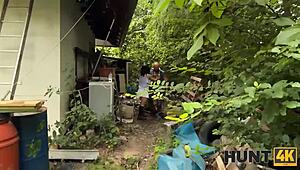 Hunt4k POV Sex With Hot Brunette Caught By Her Family