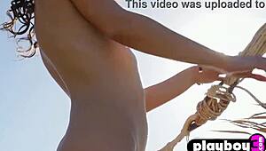 Sexy Small 18+ Tits Milf Strips for Hot Outdoor Posing