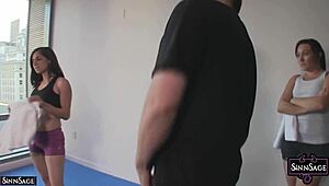 Sexy Trainer Sinn Sage Watches Hannah Perez Tease And Play With Her Lover