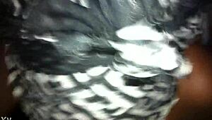 Sloppy top ebony queen in ghetto scene