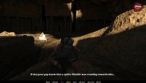 Brunette with Big Tits Gets Shaved Pussy Fucked Hard in Sandstorm Part 7