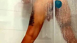 Hot Teen Girl Plays With Dildo In Shower