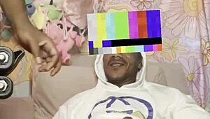 amateurs enjoy a casual fuck on the sofa with a big black cock