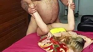 muscular bodybuilder in sexy lingerie