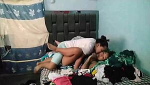 Latina couple addicted to muff diving and assfucking.