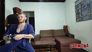 Stepmom proves fucking her wet pussy beats video games.