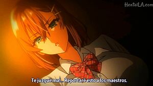 this brunette gets gangbanged by the group