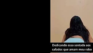 Prostitute twerks big ass in tight shorts