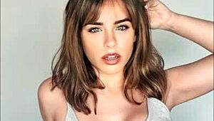 Georgia May Foote stunning big tits in a photo compilation video
