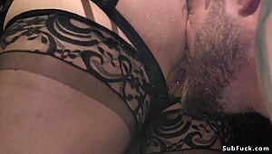 feeling the torment from the sadist busty dominatrix was overwhelming