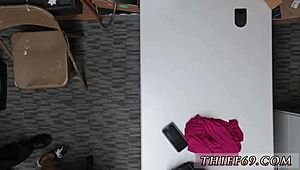 Police woman in taxi uniform caught in apparel theft.