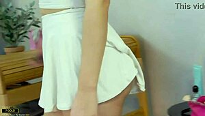 Great Ass Babe Works Interactive Toy in Hot Pussy