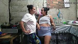 Chubby Neighbor Wants Hard Fucking In Kitchen!