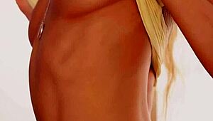 Glamorous Brunette Russian Babe Taya Vais Reveals Her Perfect Natural Tits Softly