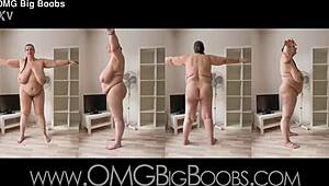 POV GRABBING Emilia Boshe's NATURAL TITS