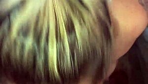 Fat sexy girlfriend sucks cock in blowjob championship