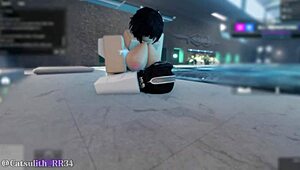 Alone in the pool with shy girl turns into rough fuck and cumshot.