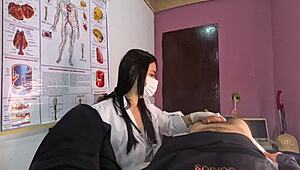 Unexpected Hard-On Shocks Nurse as Latina Takes Rough Deepthroat with Dirty Talk