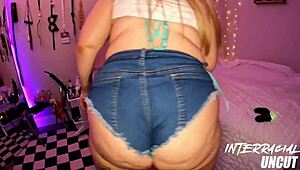 This white bitch has a huge ass and loves big black cock.