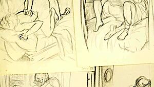 Vintage erotic art captures sensual poses and timeless seductive charm in classic style