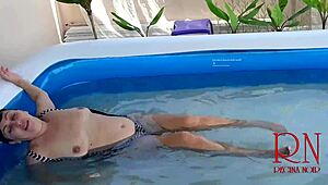 man, watch regina noir dominate underwater with rough sex and sucking in the pool, part 3