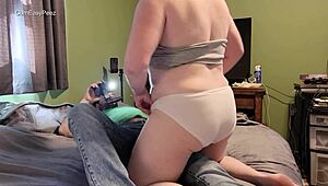 Chubby Slut Pisses on Him Before Jerking Him Off to a Messy Finish. Her Kinky Side Drives Me Wild.