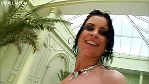 Cecilia Vega gets sexy anal and double fucked, swallowing with gaping pussy