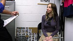 Perky CPU-Stealing Hot Nerd Gets Fucked Hard in Office DoggyStyle Reality Scene.