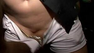 group sex cuties play game with blowjob and fucking at party