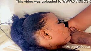 Slave suffers cruel close-up spanking and humiliating screams