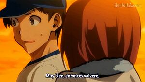 this brunette gets gangbanged by the group